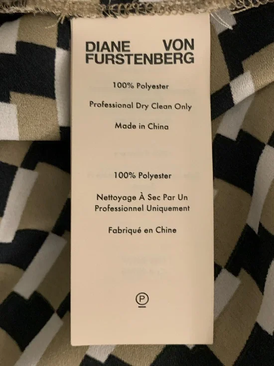 Diane Von Furstenberg SALLY SQUARE SHIFT Black and Cream Geometric Maxi Dress 👗 - Picture 9 of 15